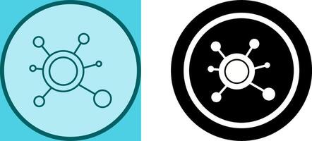 Molecule Icon Design vector