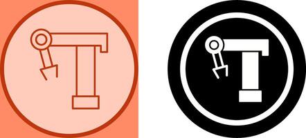 Robotic Arm Icon Design vector
