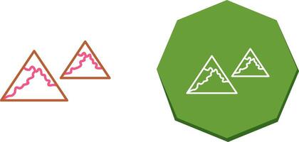 Unique Mountains Icon Design vector