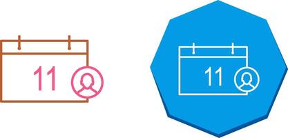 Unique Event Management Icon Design vector