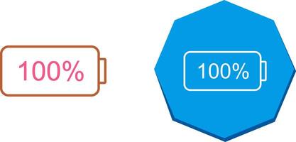 Unique Full Battery Icon Design vector