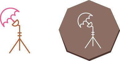 Unique Light Stand Icon Design vector