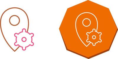 Location Settings Icon Design vector