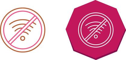 No Wifi Icon Design vector