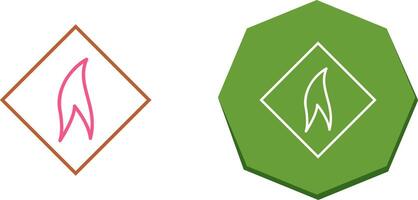 Flammable Material Icon Design vector