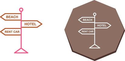 Signboard Icon Design vector