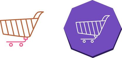 Unique Shopping Cart Icon Design vector