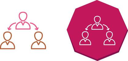 Unique Connected Users Icon Design vector