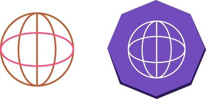 Unique Globe Icon Design vector