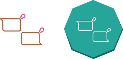 Unique Chatting Icon Design vector