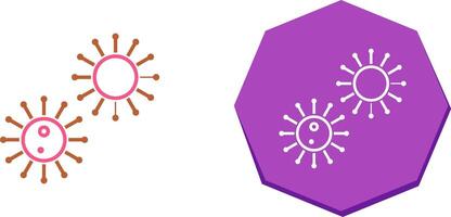 Unique Virus Icon Design vector