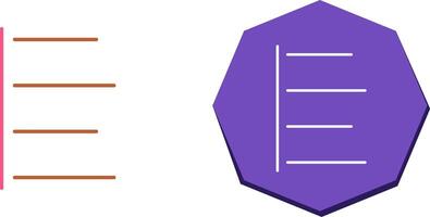 Unique Left Align Icon Design vector