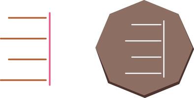 Unique Right Align Icon Design vector