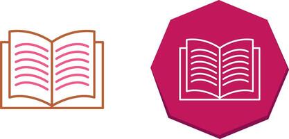 Unique Textbook Icon Design vector