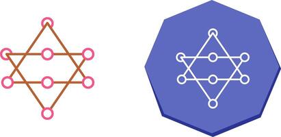 Unique Networks Icon Design vector