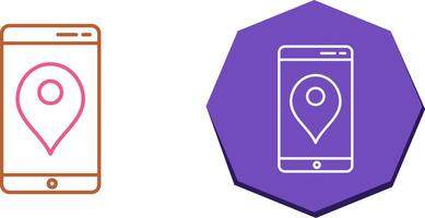 Unique GPS Service Icon Design vector