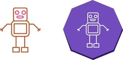 Unique Robot Icon Design vector