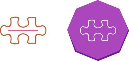 Unique Puzzle Piece Icon Design vector