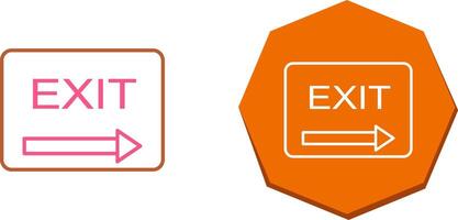 Unique Exit Icon Design vector