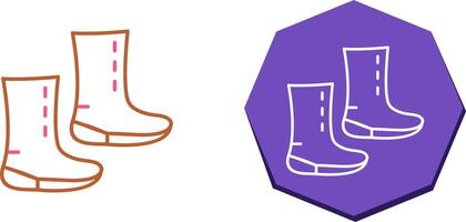 único botas icono diseño vector