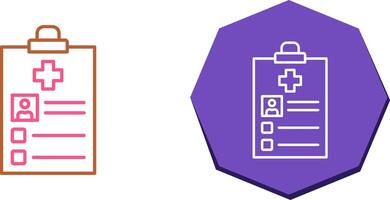 Medical Record Icon Design vector
