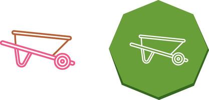 Wheelbarrow Icon Design vector