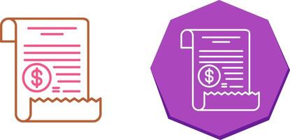 Receipt Icon Design vector