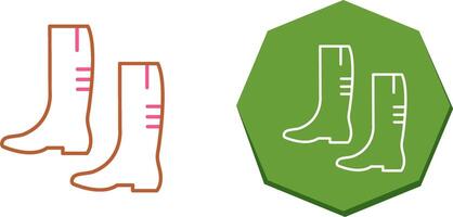 Gardening Boots Icon Design vector