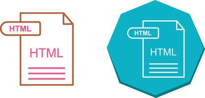 HTML Icon Design vector