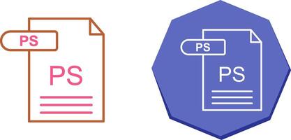 PS Icon Design vector