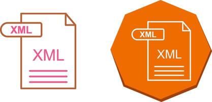 xml icono diseño vector