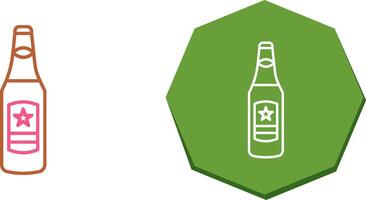 cerveza botella icono diseño vector