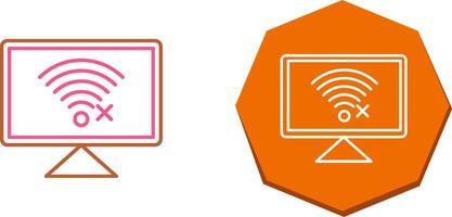 Disconnected Network Icon Design vector