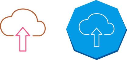 Upload to Cloud Icon Design vector