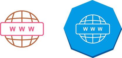 World Wide Web Icon Design vector