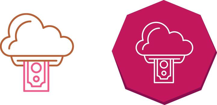 diseño de icono de computación en la nube vector