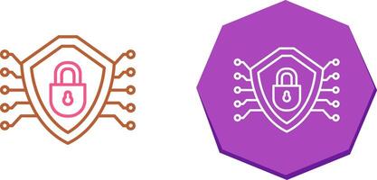 Cyber Security Icon Design vector