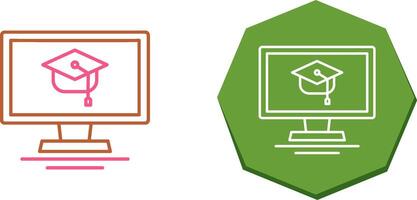 Online Course Icon Design vector