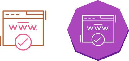 Domain Icon Design vector