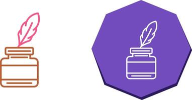 Inkwell Icon Design vector