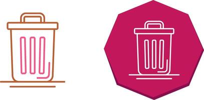 Trash Can Icon Design vector