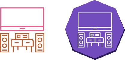 Home Theater Icon Design vector