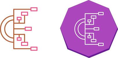 Flowchart Icon Design vector
