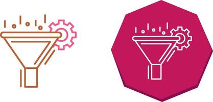Filtering Icon Design vector