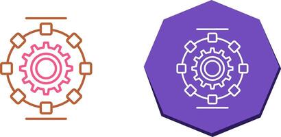 Automated Process Icon Design vector