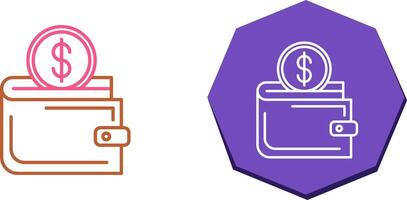 Wallet Icon Design vector