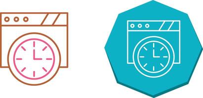 Wall Clock Icon Design vector