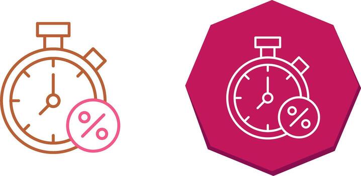 Timer Icon Design vector