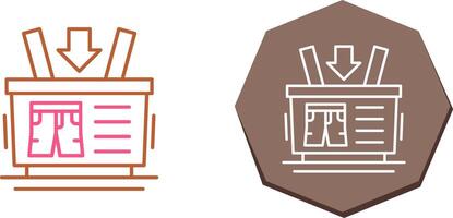 Shopping Basket Icon Design vector