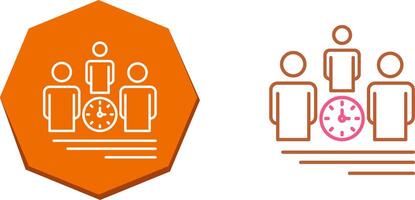 Team Management Icon Design vector